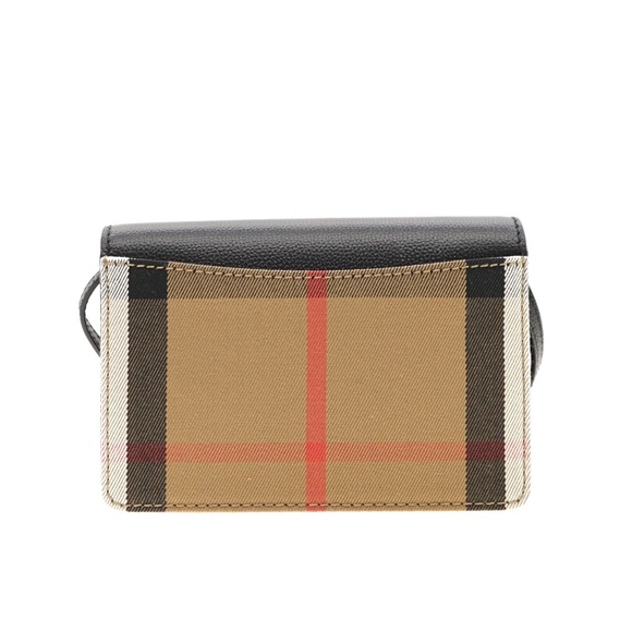 Burberry Hampshire Crossbody House Check Derby Black New - Picture 3 of 8